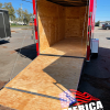 Enclosed Cargo Trailer open red
