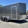 Enclosed Cargo trailers gray side door