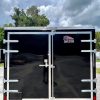 Enclosed Cargo trailers Back double door Silver trim
